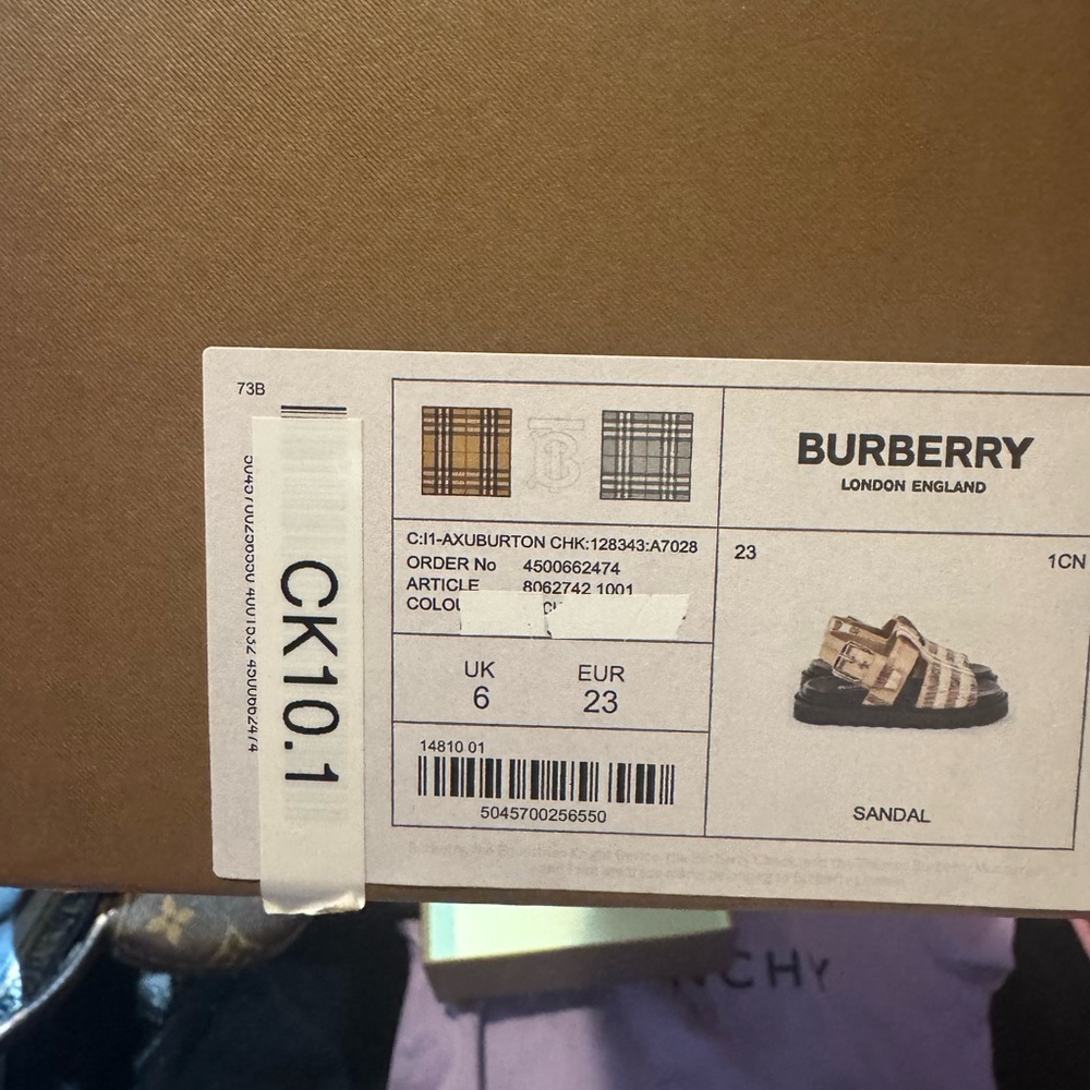Burberry Kids Sandals - Beige and Black